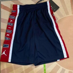 NIKE DRY DRI-FIT Boys Gym Shorts, Size M, 10-12YRS, Navy, Red & White NWT